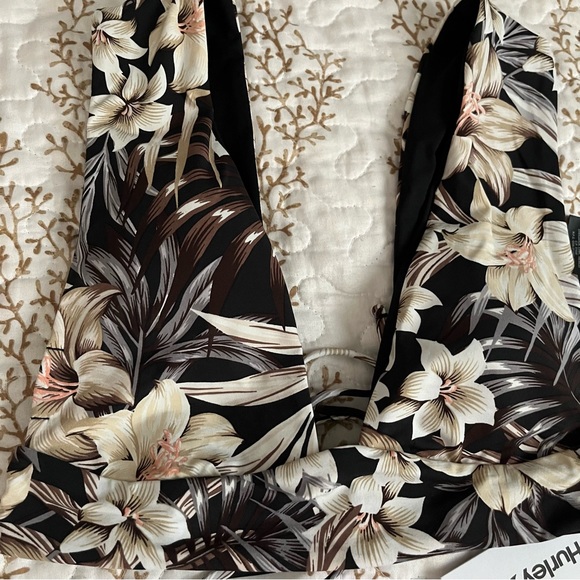 NWT Hurley HAWAIIANA WIDE STRAP TOP BIKINI SWIM tropical Hawaiian print beach - Picture 13 of 15